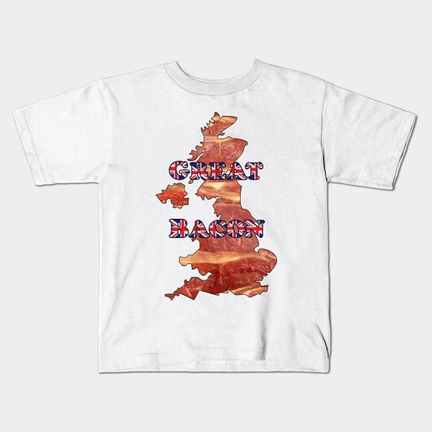 Great Bacon Kids T-Shirt by Justwillow